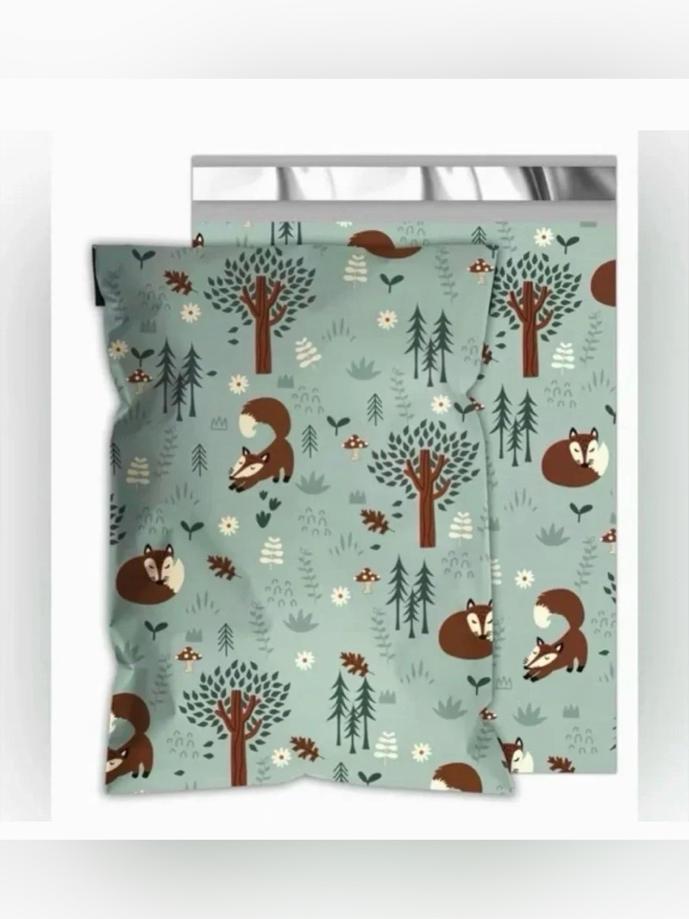 30 6” x 9” Forest Fox Poly Mailers